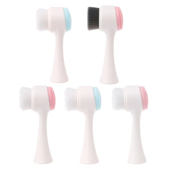 

2 in 1 Face Cleaning Exfoliating Brush Deep Facial Cleanser Cleansing Massage