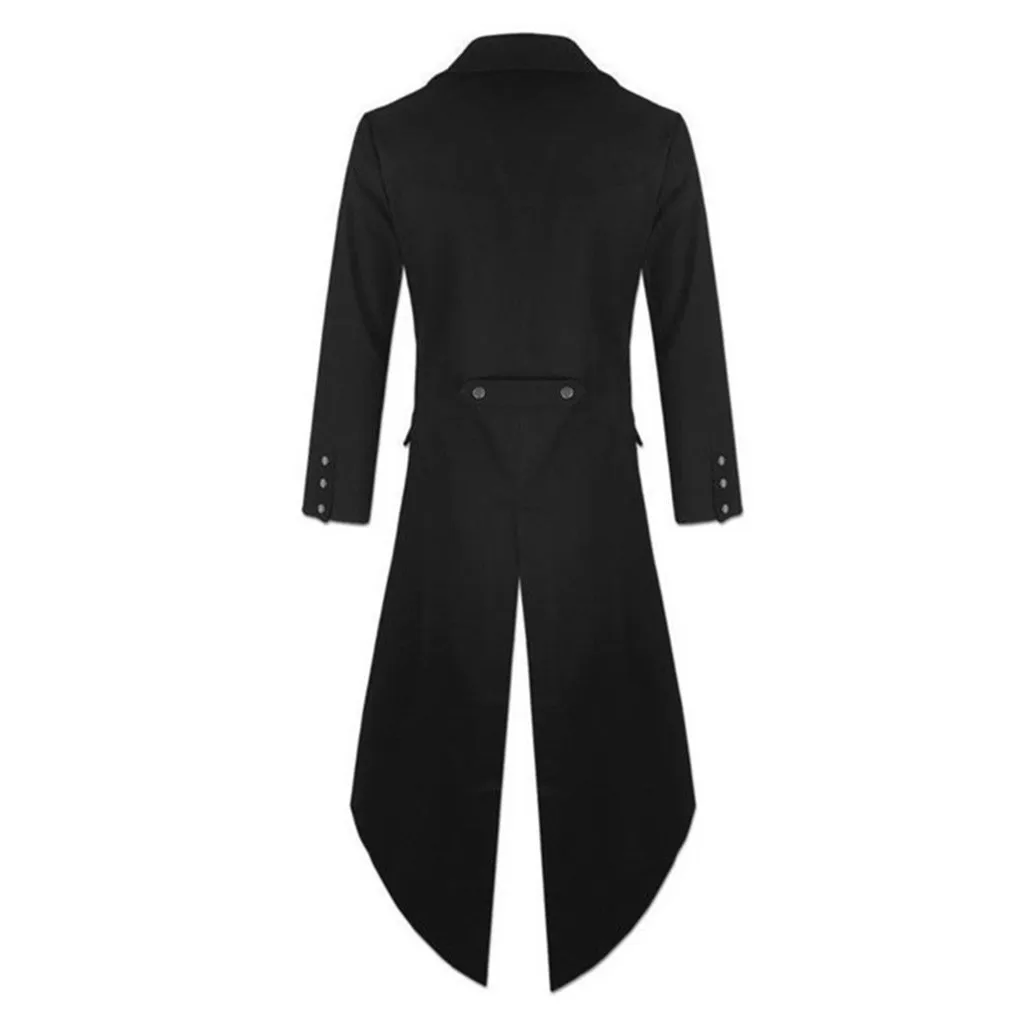 Мужская куртка модная повседневная винтажная Паровая панк готическая ретро одежда пальто Модная ветрозащитная длинная куртка-ветровка куртка