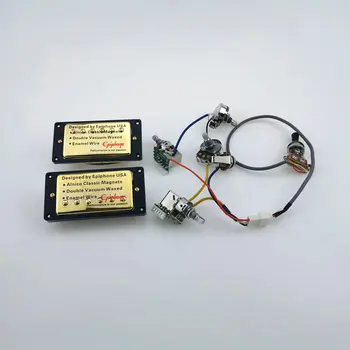 

1 Set LP Standard Neck and Bridge Electric Guitar Humbucker Pickups with Pro Wiring Harness For EPI