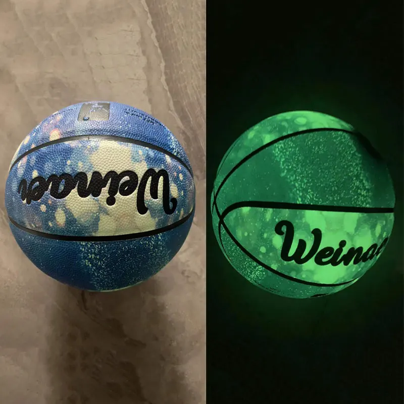 Basketball Balls Glow In The Dark Basketball Regular Size 7# For Night Game
