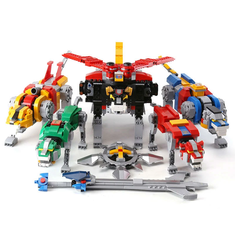 В наличии 16057 Voltron Defender of The Universe 5 в 1 сменная модель строительные блоки кирпичи