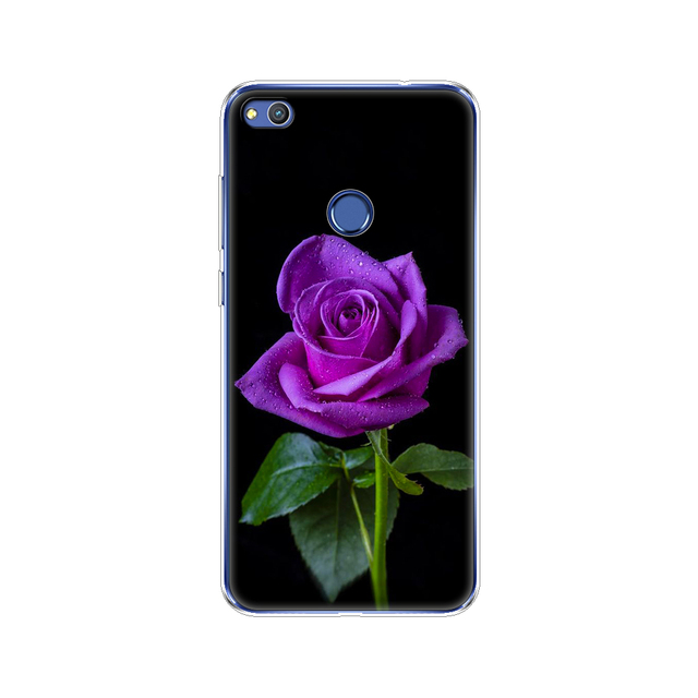 phone case for huawei honor 8 lite soft tpu silicon back cover 360 full for honor 8 liteprotective printing clear coque