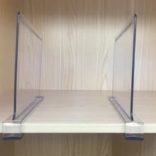 Acrílico transparente roupas partição livros clapboard desktop armazenamento divisor parede armário separador prateleira de armazenamento de mercadorias