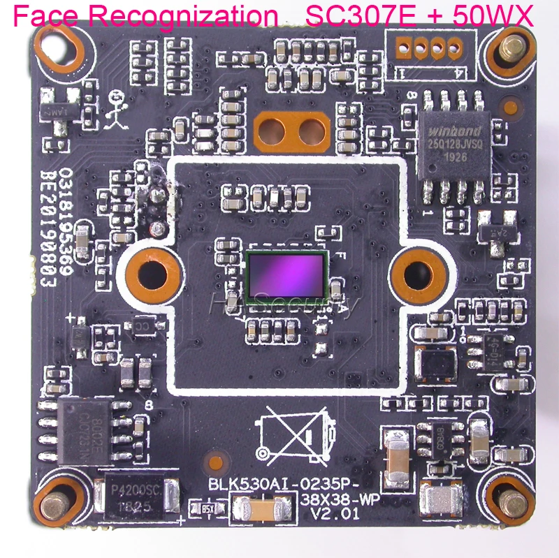 Распознавание лица H.265 Star светильник 1/2.9 &quotSmartSens SC307E CMOS датчик 50WX ( XM550 / IPC550 ) CCTV IP