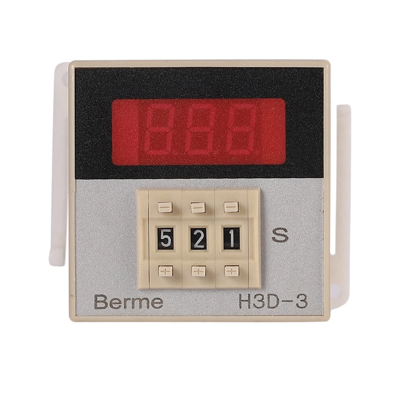 H3D-3 AC220V цифровой светодиодный Время задержки времени таймера реле времени Управление переключатель 999 сек 8-Pin огнестойкая оболочка из ПВХ