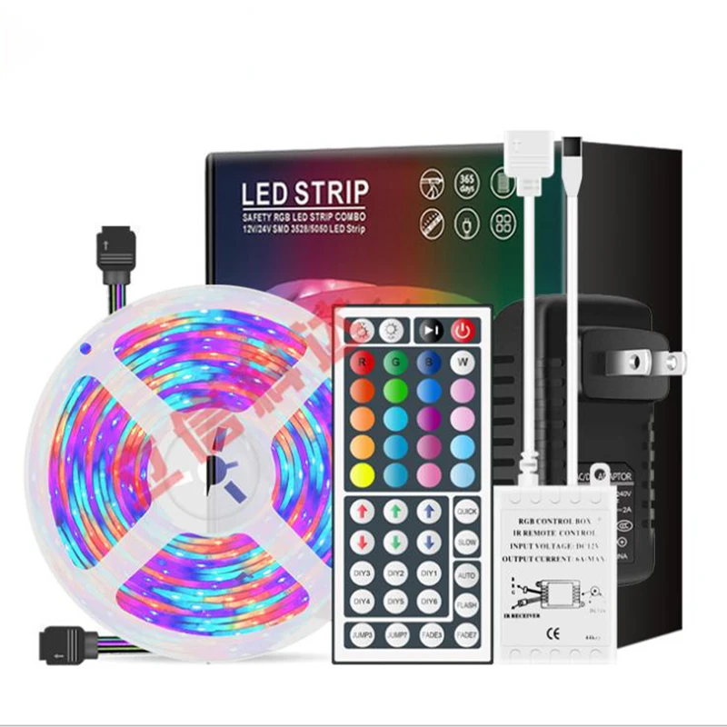 Светодиодные ленсветильник RGB 5 м IP65 водонепроницаемые 3528 SMD 60 светодиодный одов/м