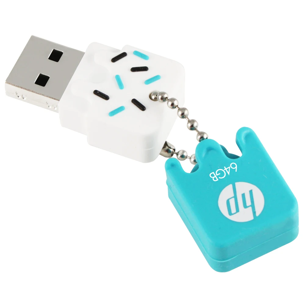 HP V178b V178p USB флеш накопитель водонепроницаемый резиновый Флешка цепь карта памяти