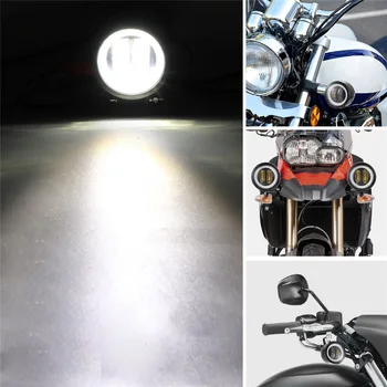 

Round Car Lights Driving Fog lamp LED Working Floodlight SPOT White Aluminum alloy