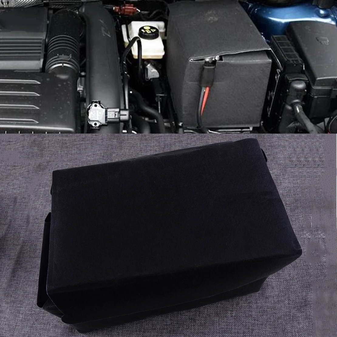 Battery Protective Case Freeze Cover Insulating Jacket Cotton Box Heat Thermo Cloth fit for VW Beetle Passat Golf Jetta A3 Leon for battery insulation cover