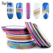 1 рулон 1 мм/2 мм/3 мм лак для дизайна ногтей клейкая лента линия для дизайна ногтей наклейка DIY Красота аксессуары для маникюра художественное украшение