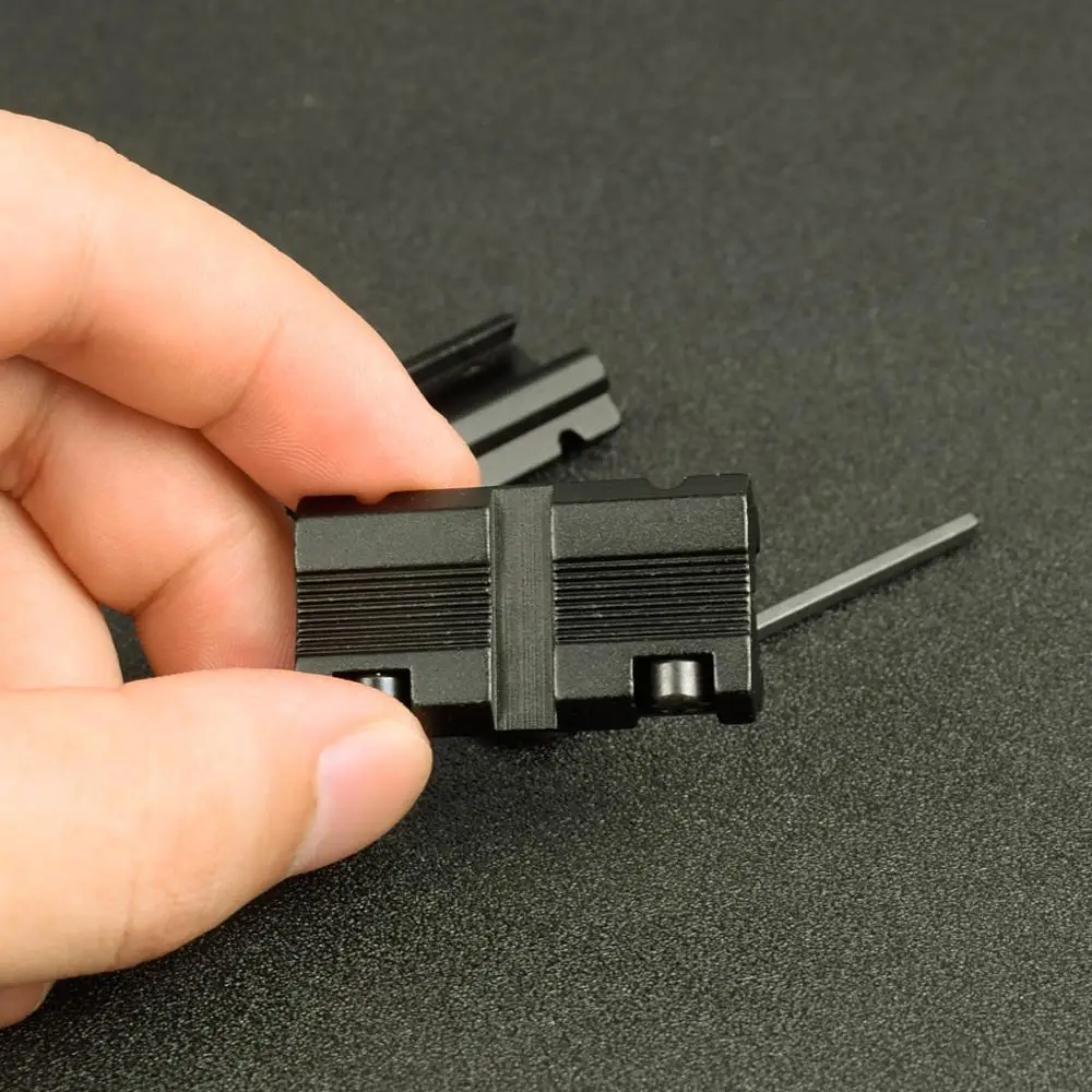 

2 Pcs Tactical Scope Mount Picatinny w 3/8" 11mm Dovetail to 7/8" 20mm Weaver Picatinny Rail Adapter Mount Weaver Gun Accessory