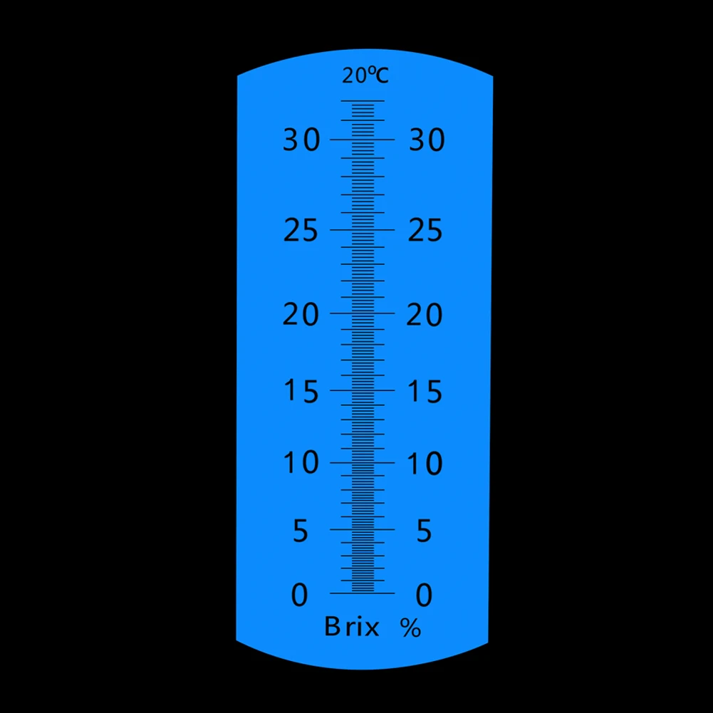 Yieryi Ручной рефрактометр по шкале Брикса на сахар, Пиво тест Брикса ATC фруктовый измеритель сахара оптический 0-32% рефрактометр по шкале Брикса ATC