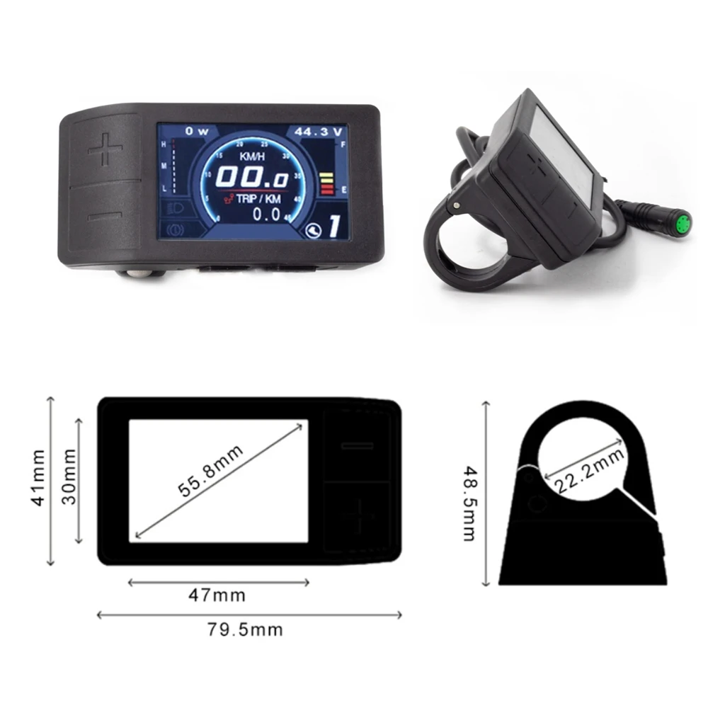 Ebike Display 500C For E Bike Bafang Mid Drive Motor BBS02 BBSHD