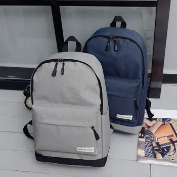 

New Fashion Men Women Unisex Patchwork Zipper Travel Hiking Rucksack Shoulder Backpack School Bag