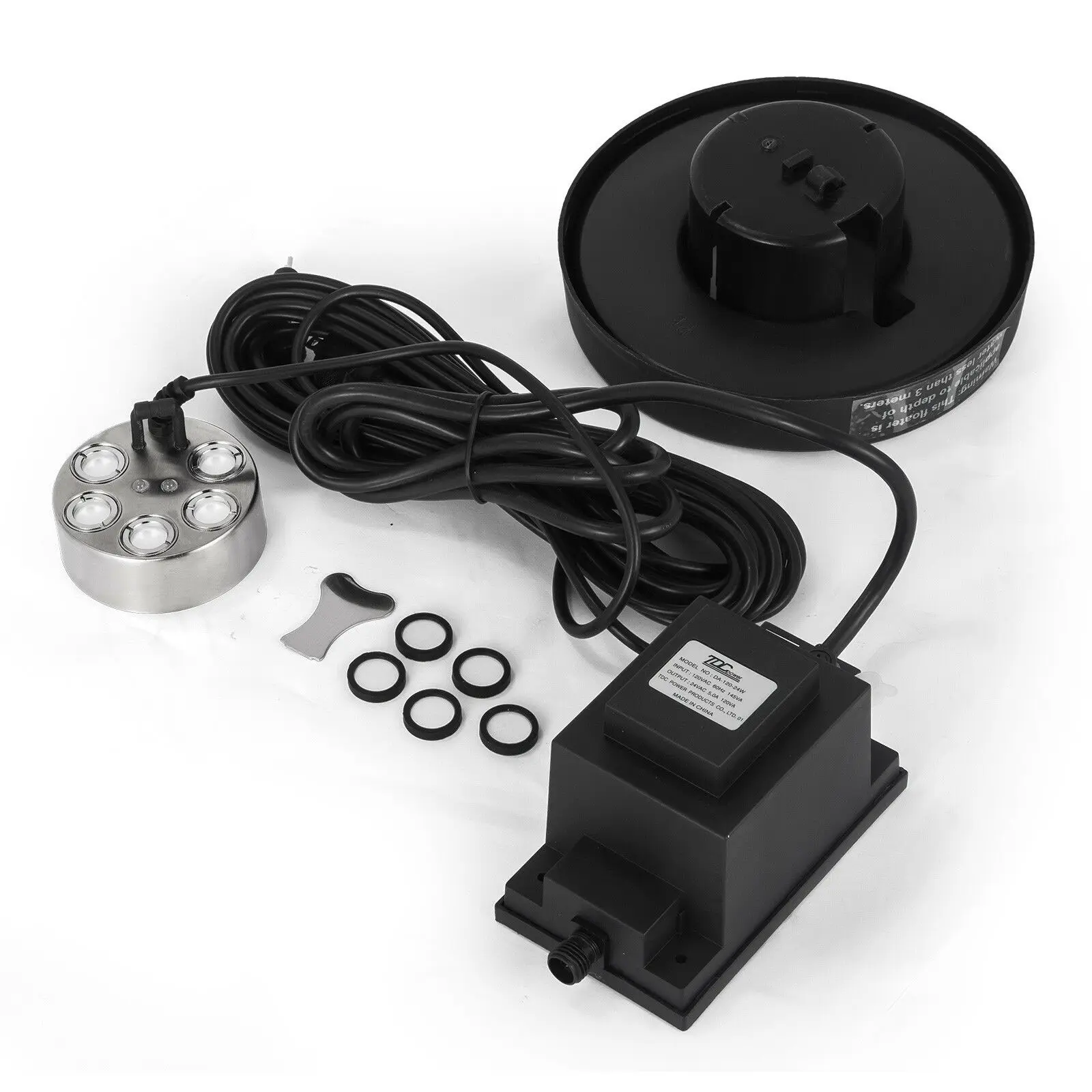 5 head Ultrasonic Mist Maker 120W 110V Waterproof Transformer Fogger Humidifier 