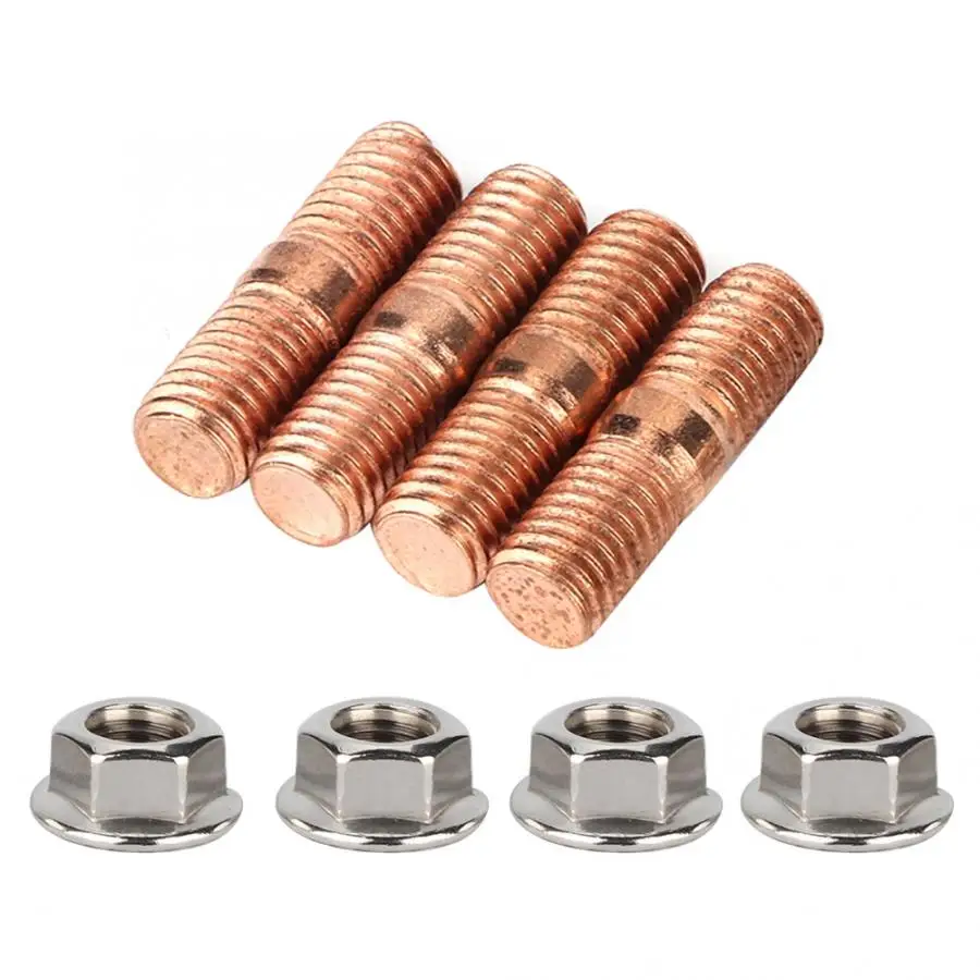 M10x1.5 Threaded Turbo Studs Kit Flange Nuts High Strength T3 T4 T6