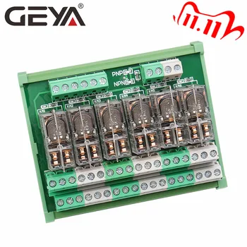 

GEYA NG2R 6 Channel Omron Relay Module 5V 12V 24V 230V Relay Board PLC Control Omron Relay