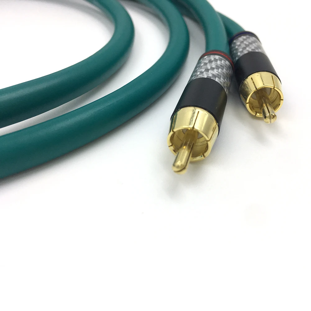 Пара Cardas rca Hifi посеребренный 2RCA кабель высокого качества 6N OFC HIFI RCA штекер аудио