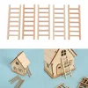 Uds miniatura escalera de madera jardín paisaje Micro artesanía bricolaje suministros de jardinería nuevo, decoración para el hogar, accesorios, ► Foto 2/6
