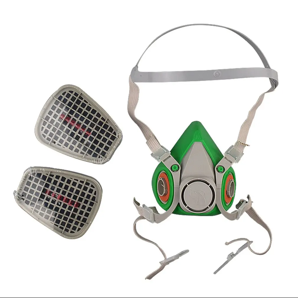 

Gas Mask Respirator Filter Box Filters Safety Protective Mask Anti Dust Mask Industrial Refine Mine Spray Silica Gel Mask