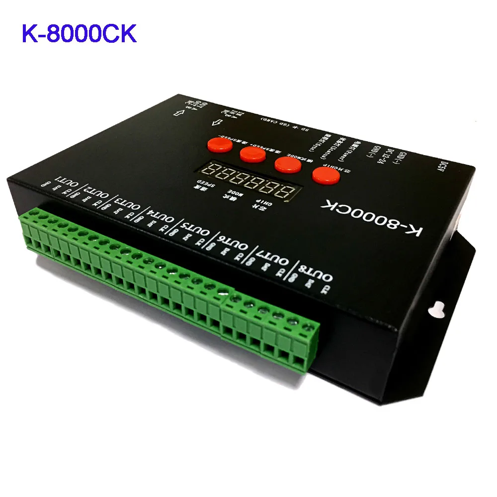 Новый K 8000CK светодиодный контроллер sd карты pixel (T 8000 обновленная версия) off line8192