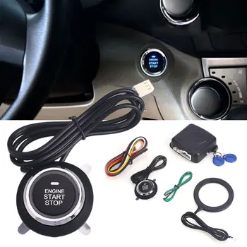 

Car Push Button Ignition Durable Smart Key Keyless SUV Black ABS Intelligent
