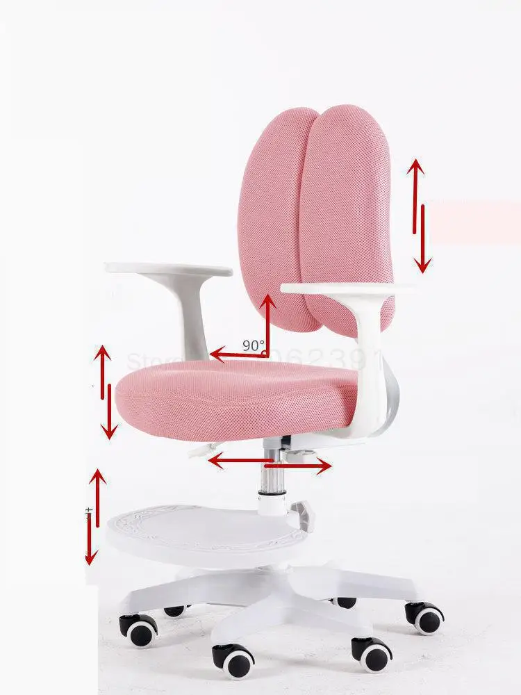

Corrective sitting child learning chair adjustable lifting backrest desk chair primary school chair home writing chair