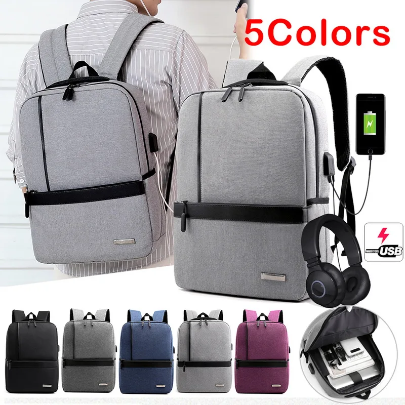 

LITTHING Slim Laptop Backpack Men Office Work Men Backpack Business Bag Unisex Black Ultralight Backpack Thin Back Pack