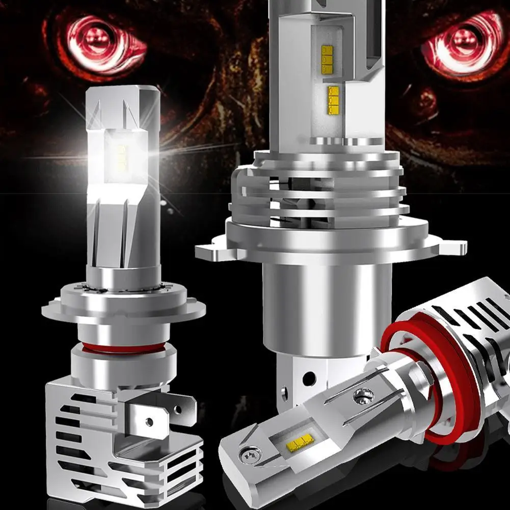 2 Adet H1 H3 H7 LED H4 Led 9003 HB2 Far Ampul H8 H11 9005 HB3 9006 HB4 