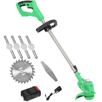 

Electric Grass Trimmer Edger Lawn Mower 21V 3000mAh Lithium-Ion Cordless Grass Brush Cutter Kit Pruning Cutter Garden Tools