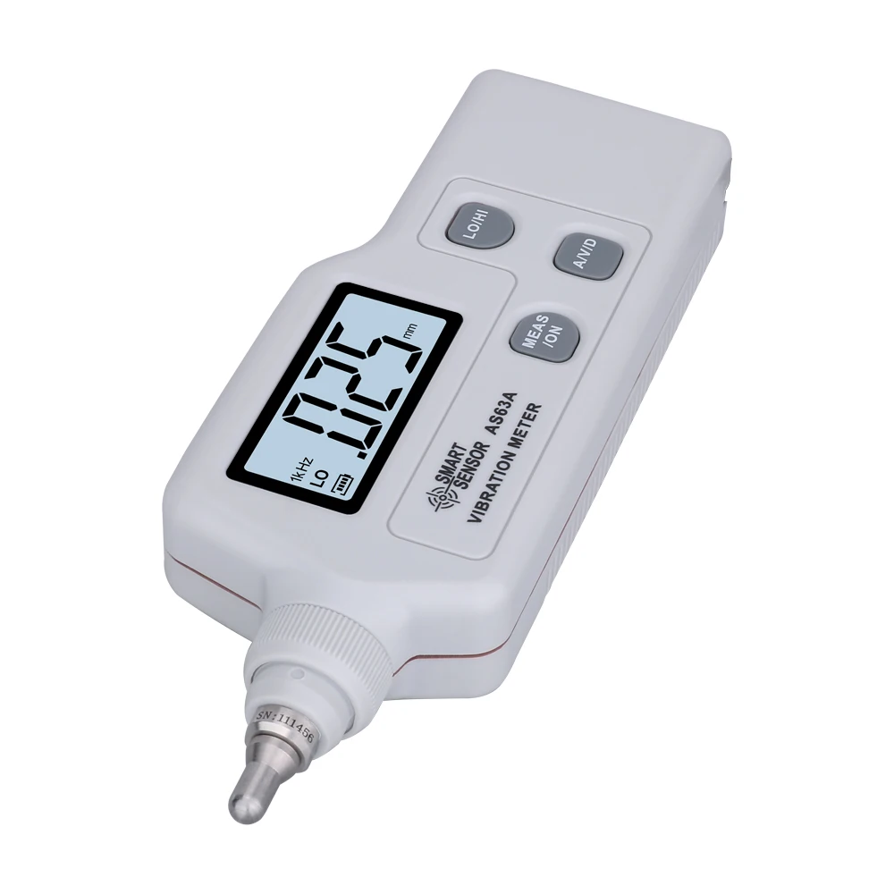 portable vibration meter Smart Sensor AS63A acceleration / displacement / velocity Vibration measurer analyzer vibrometer