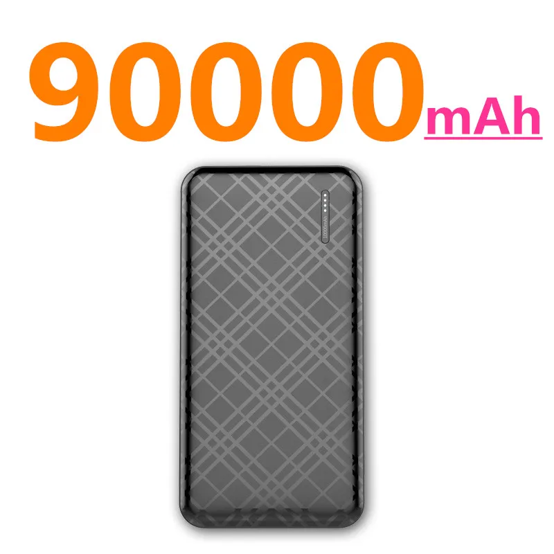 90000 мАч Внешний аккумулятор USB быстрое зарядное устройство 30000 для Xiaomi iPhone Samsung