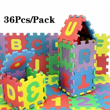 

36pcs Alphabet Numbers Play Mat Toddlers Children Soft EVA Foam Puzzle Mat A-Z
