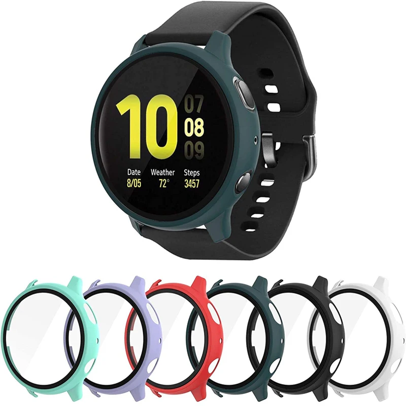 Glass Screen Pelicula Watch Case For Samsung Galaxy Active 2 40-44MM Cover Bumper Accessories clock Protector Smart Accessory Glass Screen Pelicula Watch Case For Samsung Galaxy Active 2 40-44MM Cover Bumper Accessories clock Protector Smart Accessory