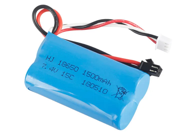 Аккумулятор lipo (SM Plug) 7 4 В 1500 мА · ч для YDI U12A Syma S033g Q1 TK H101 18650 радиоуправляемые