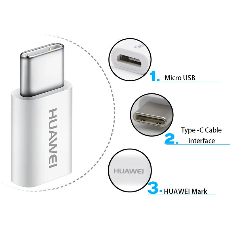 Преобразователь с Micro USB на Type C для Huawei P40 P30 P20 Pro Mate 30 10 9 Lite honor 8 V8 V10 P9
