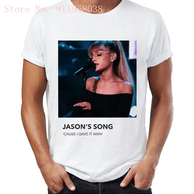 Kawaii Ariana Grande positions print Tshirt Harajuku sweet music singer cover t shirt oversized gothic punk women/men's T-Shirts 177 (27)