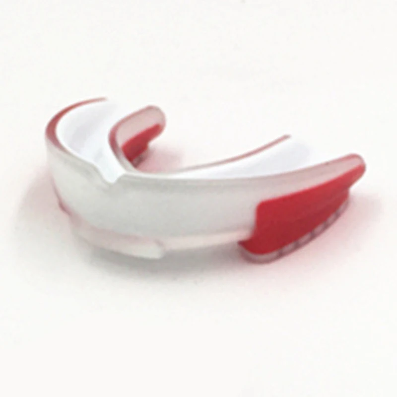 White Red Для взрослых мундгард силиконовый тхэквондо Муай Тай ММА зубы протектор бокс спортивное оборудование для оральных зубов защита ж/коробка - Цвет: White Red