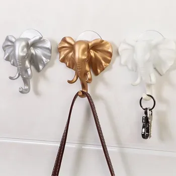 

Hook Home Multifunctional Decorative Hook Resin Animal Head Crafts Personality Deer Head Elephant Wall Hanging Door Coat Hook