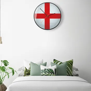 

Football commemorative Shi Ying wall clock decoration commemorative clock 12-inch digital wall clock, unique football lovers