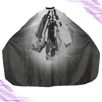 

1Pc 160x140cm Barbershop Cape for Hair Cutting Apron Hairdressing Cape Barber Accessories (Grey)