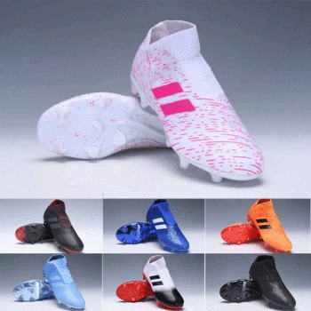 

top quality mens soccer shoes Nemeziz 19.1 FG soccer cleats messi football boots Tacos de futbol 2019