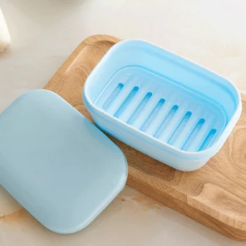 

Soap Dish Soap Savers Case Container Removable Soap Drainers Perfect For Cosmetics Travel Camp Storage Box Bathroom accessories