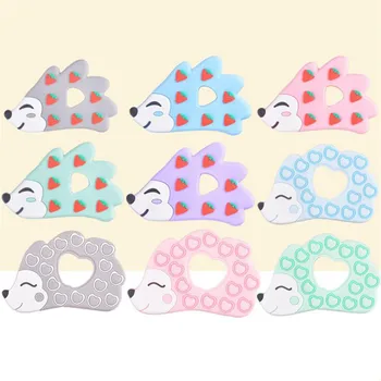 

Cartoon Cute Hedgehog Baby Teether Toy Baby Teether Children Creative Cartoon Animal Molars Silicone Teether Baby Chew Toys