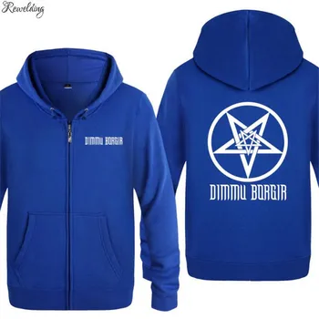 

Mens Hoodie Dimmu Borgir Printed Hoodies Men Fleece Long Sleeve Zipper Jacket Coat Sweatshirt Hip Hop Streetwear Tracksuit