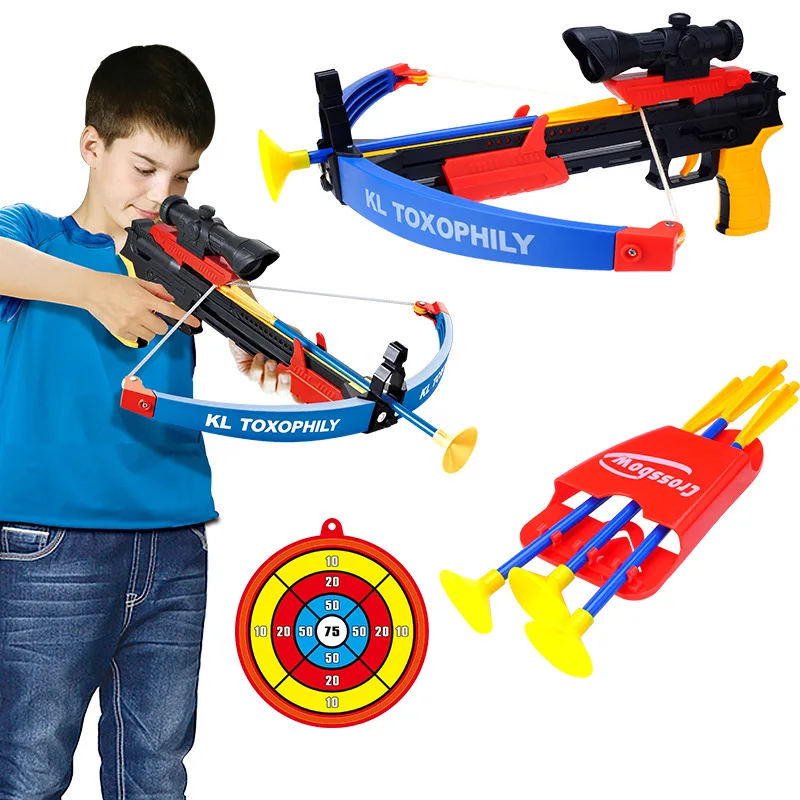 

CHILDREN'S Toy Model Bow And Arrow Set Shooting Combination Plastic Sucker Bow And Arrow Crossbow Sports Toy