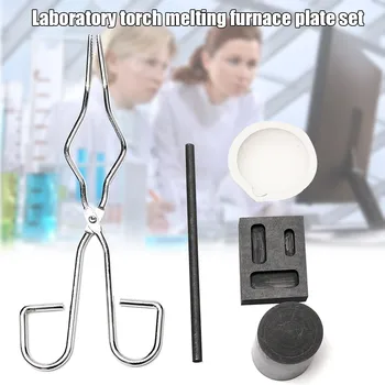 

5pcs/Set Crucible Dishes Stirring Rod Clamp Kit Torch Melting Chemistry Experiment Equipment Lab Supplies QJS Shop