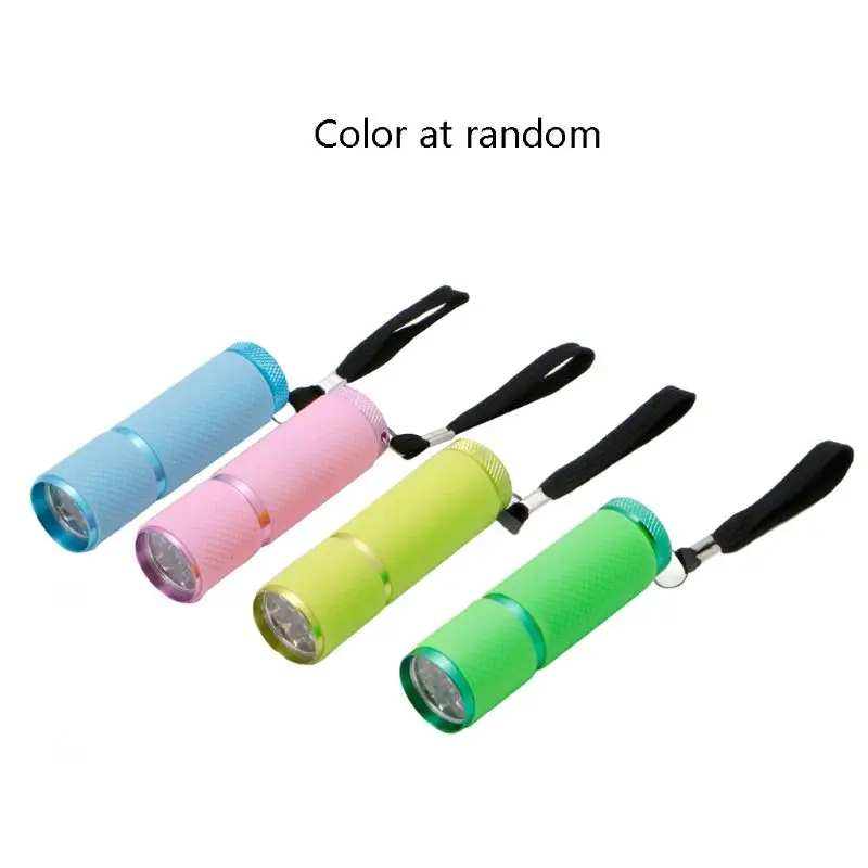 

9W LED Flashlight UV Resin Curing Lamp 395NW UV GEL Curing Lights Jewerly Tools Pink,Green,Yellow,Pink