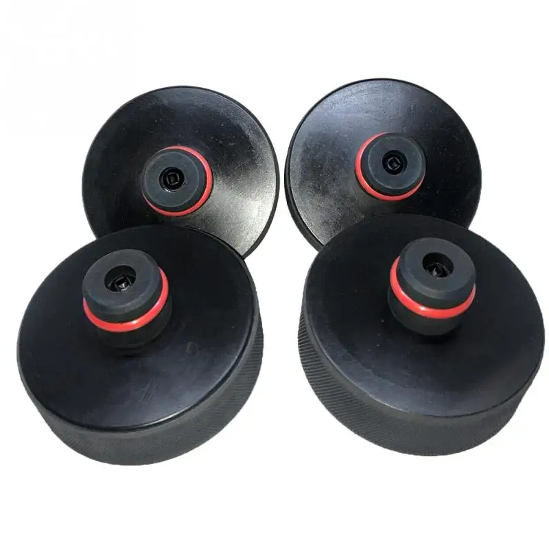  4pcs Support Lift Point Adapter Tool Stand Car Jack Pad Flexible Rubber Guard Pinch Weld Positionin