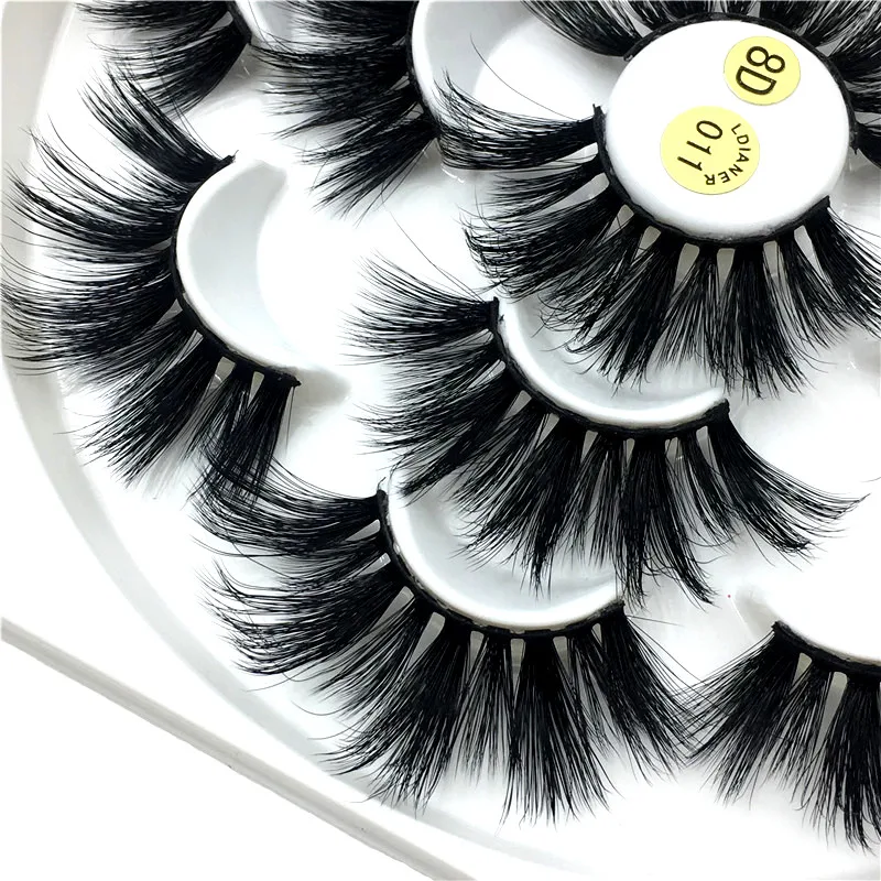 7 pairs of mink false eyelashes, false eyelashes, makeup eyelashes, thick eyelashes, natural eyelashes